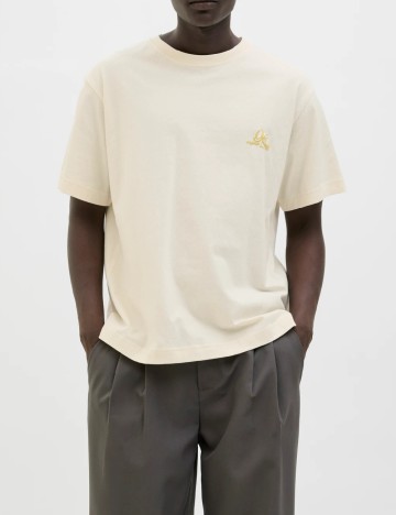 Tricou Jack&Jones, crem