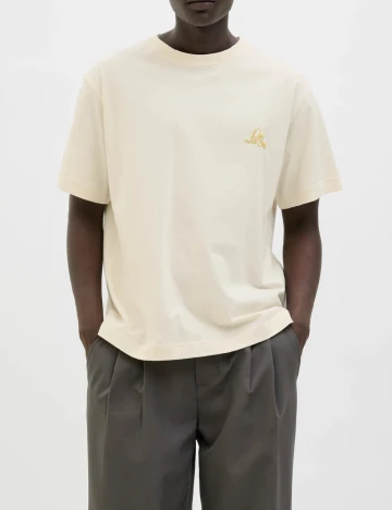 Tricou Jack&Jones, crem