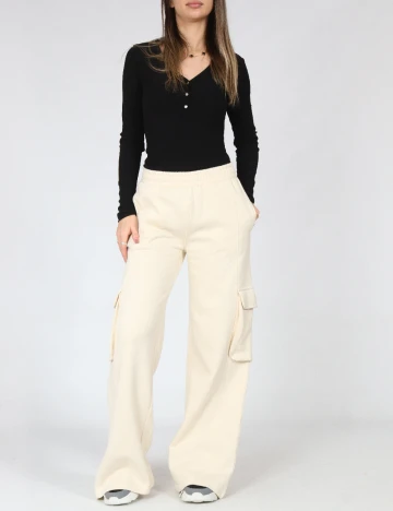 Pantaloni C&A, crem