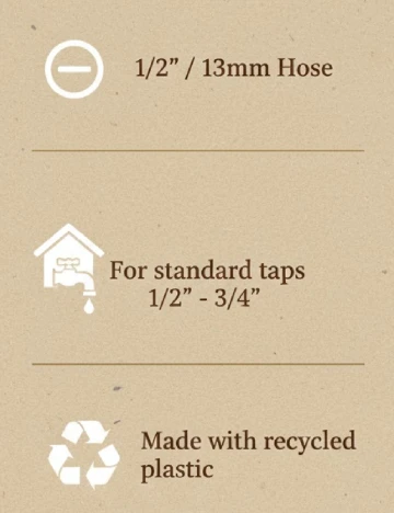 Set racord robinet FERM, negru