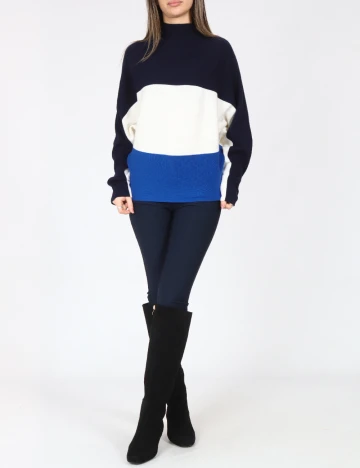 Bluza C&A, albastru/alb