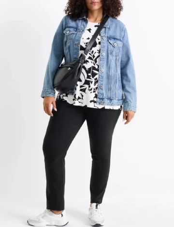 Pantaloni C&A Plus Size, negru