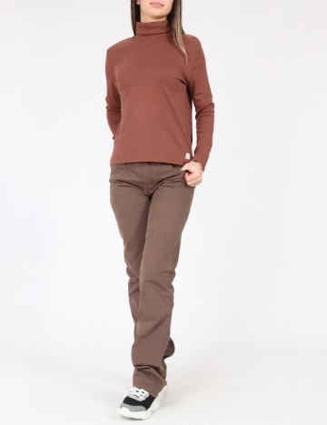 Pantaloni Zara, maro