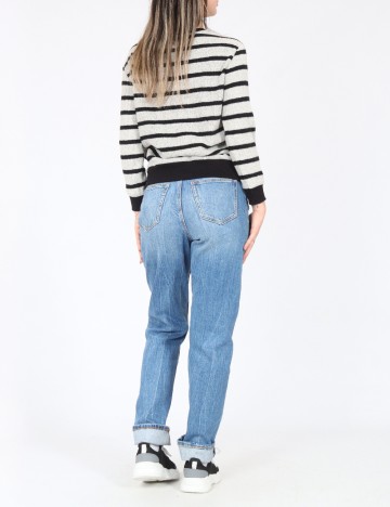 Bluza Zara, gri/negru