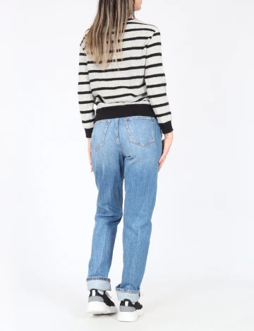 Bluza Zara, gri/negru