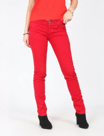 Pantaloni Zara, rosu