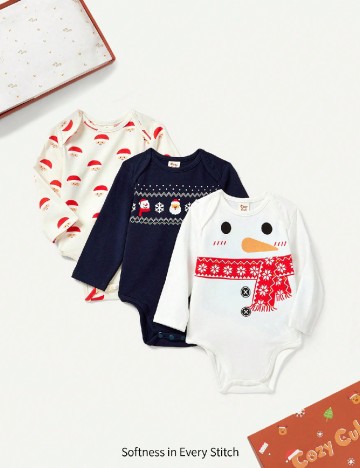 
						Set body 3 bucati CozyCub, mix culori