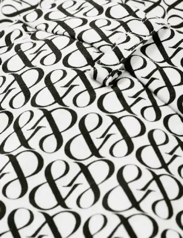 Pantaloni C&A, negru/alb