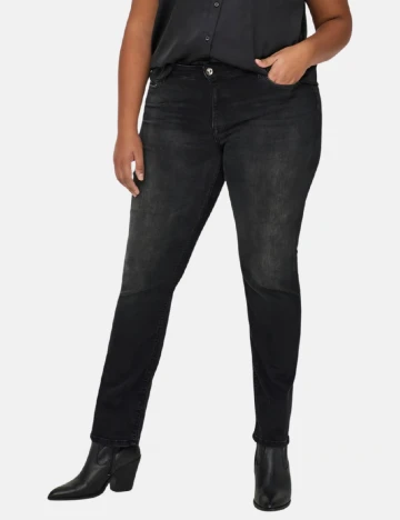 Blugi Only Carmakoma, negru