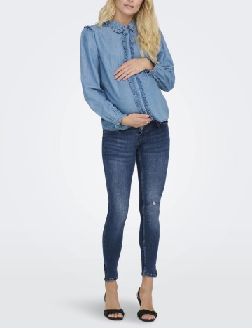 Blugi Only Maternity, albastru