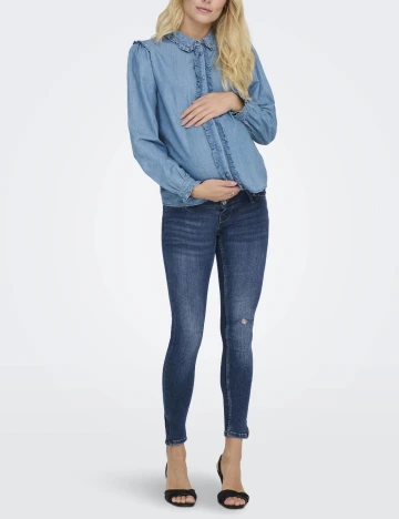 Blugi Only Maternity, albastru