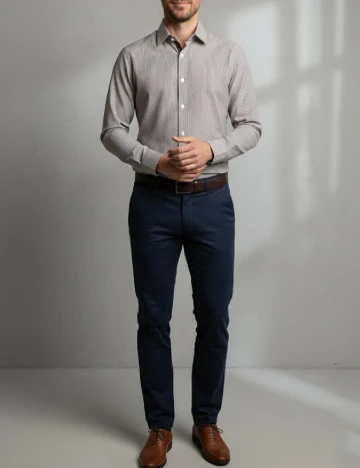 Camasa Zara, maro/alb