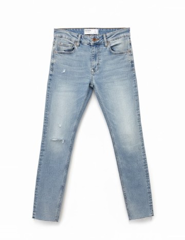 
						Blugi Bershka, albastru