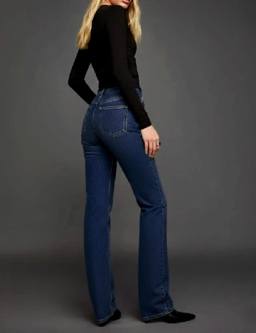 Blugi Bershka, albastru Albastru