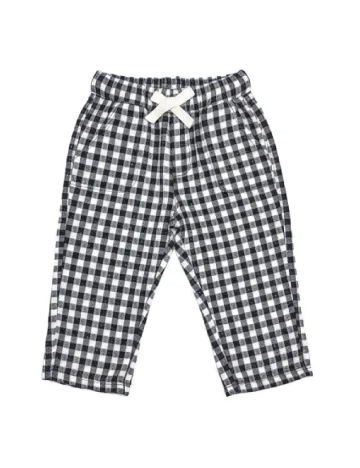 Pantaloni Zara, negru/alb
