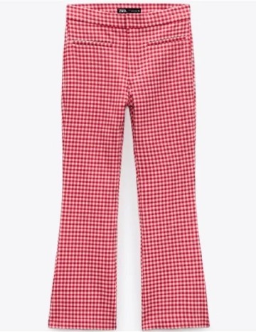 Pantaloni Zara, rosu