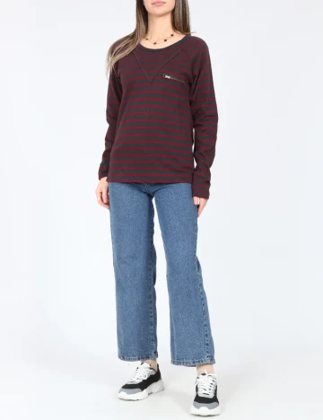 Bluza Zara, gri/visiniu