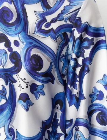 Rochie lunga TRENDYOL, albastru/alb