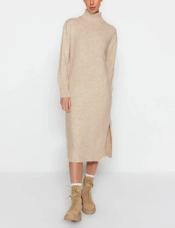 Rochie medie TRENDYOL, bej