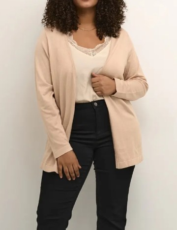 
						Cardigan Kaffe Curve, crem