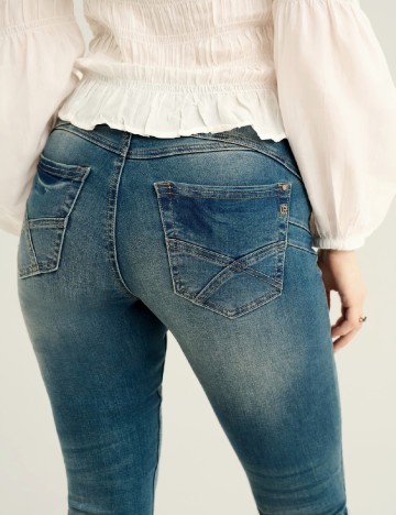 Blugi Cream, albastru