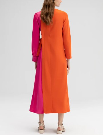 Rochie medie Touche, portocaliu/roz