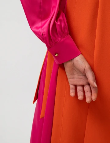 Rochie medie Touche, portocaliu/roz