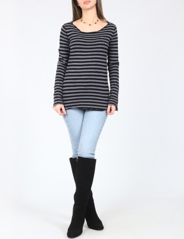 Bluza Zara, gri/negru