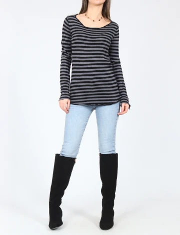 Bluza Zara, gri/negru