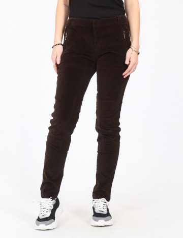 Pantaloni Zara, maro