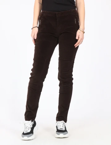 Pantaloni Zara, maro