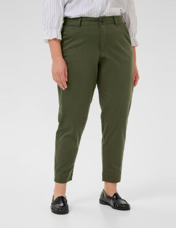 Pantaloni Kaffe Curve, verde