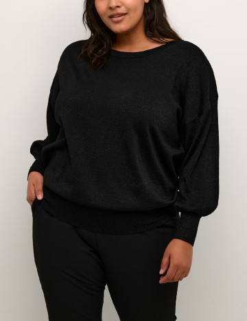 
						Bluza Kaffe Curve, negru