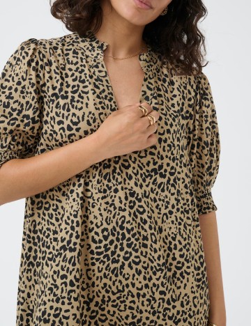 Rochie medie Kaffe, animal print