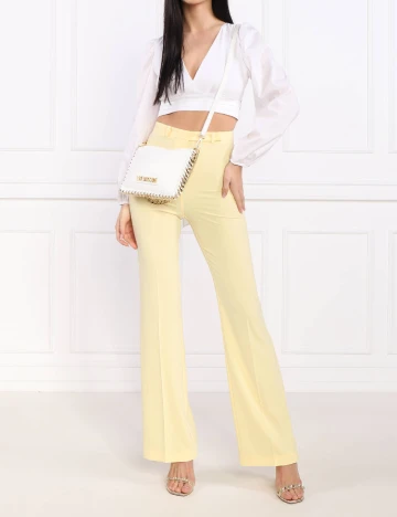 Top PATRIZIA PEPE, alb