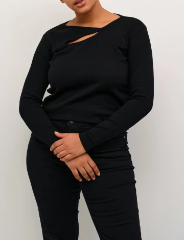 Bluza Kaffe Curve, negru