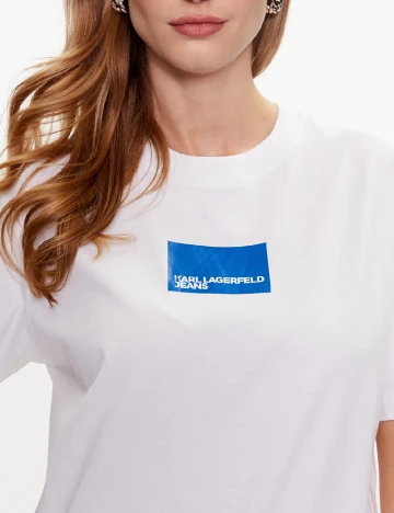 Tricou Karl Lagerfeld Jeans, alb