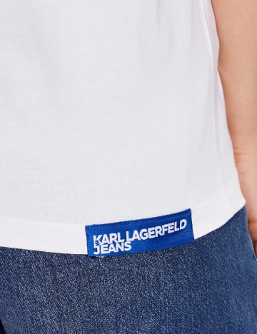 Tricou Karl Lagerfeld Jeans, alb