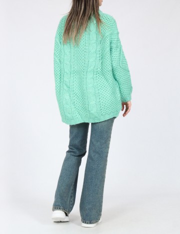 Pulover Oversize Zara, verde