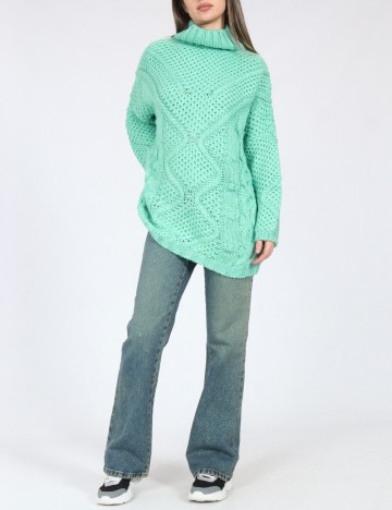 Pulover Oversize Zara, verde