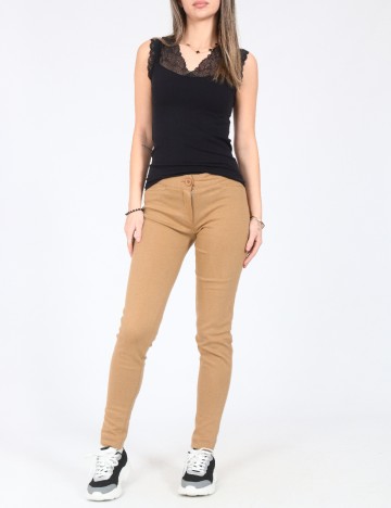 Pantaloni Zara, maro