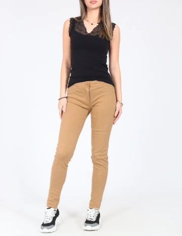 Pantaloni Zara, maro