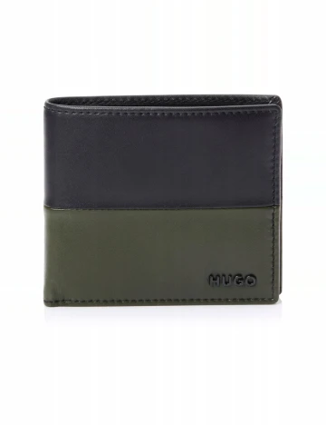 Portofel Hugo, albastru/verde