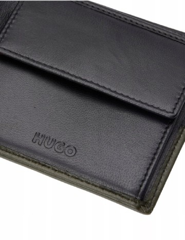 Portofel Hugo, albastru/verde