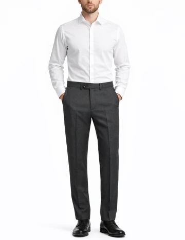 Pantaloni Zara, gri inchis