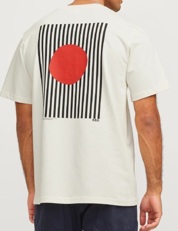 Tricou Royal Denim Division, ecru