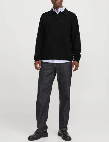
						Pulover Jack&Jones, negru