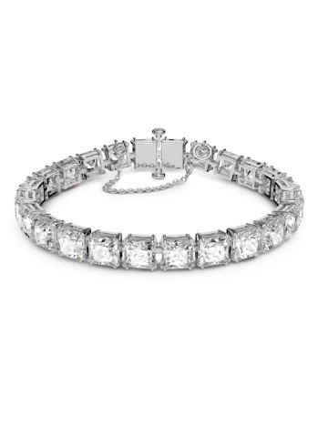 Bratara Matrix placata cu Rodiu Swarovski, argintiu