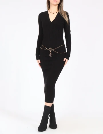 Rochie medie Elisabetta Franchi, negru