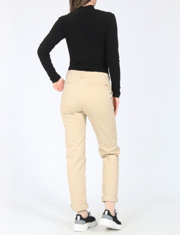 Pantaloni Zara, crem